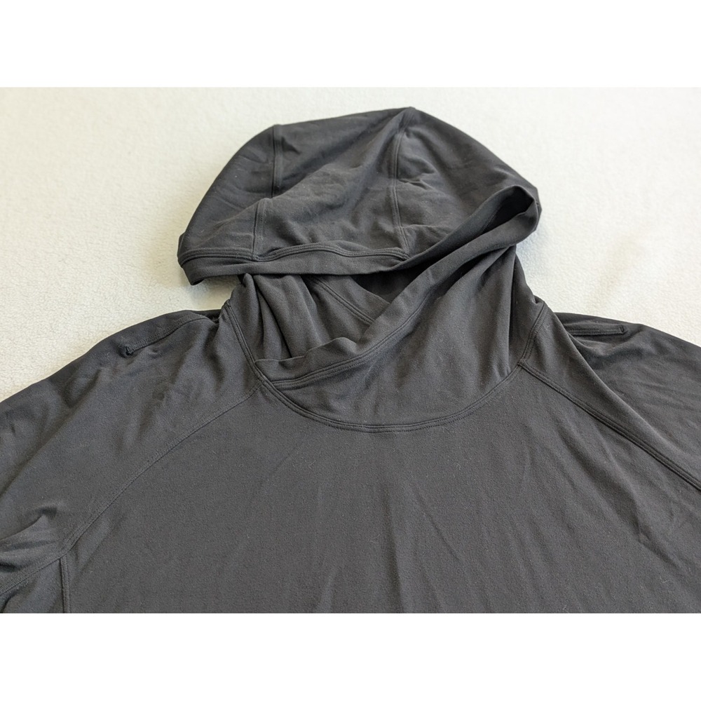 Lululemon Women's Hoodie Starting Place Sweatshirt Pullover Pockets Black Size 8 - Picture 3 of 13